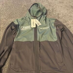 Adidas Terrex Green and Gray Men's Jacket